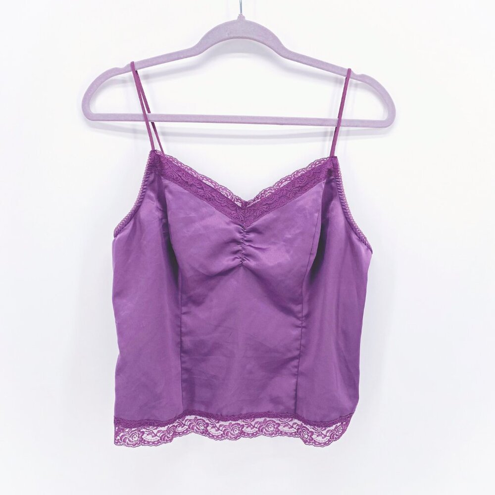 Vintage Worthington Y2K Satin Lace Cami